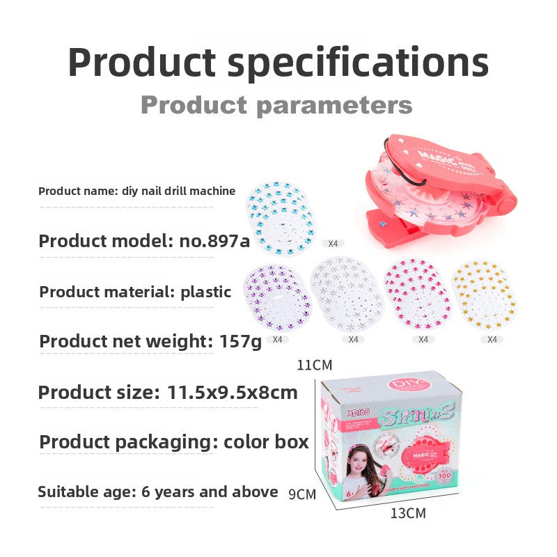 Glitter Diamond Hair/Nail/Cloth Gemstone Styling Set