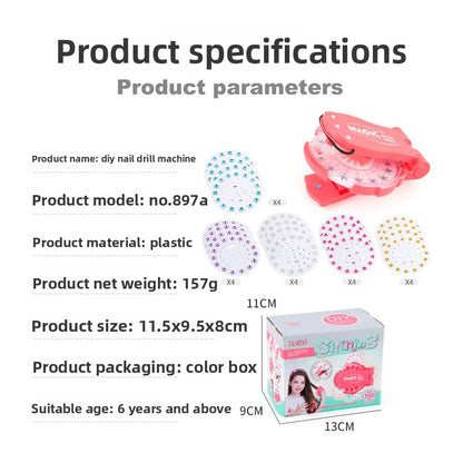 Glitter Diamond Hair/Nail/Cloth Gemstone Styling Set