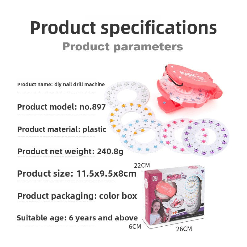 Glitter Diamond Hair/Nail/Cloth Gemstone Styling Set