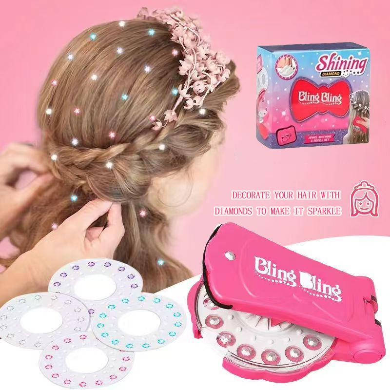 Glitter Diamond Hair/Nail/Cloth Gemstone Styling Set